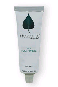 Tube of mint toothpaste